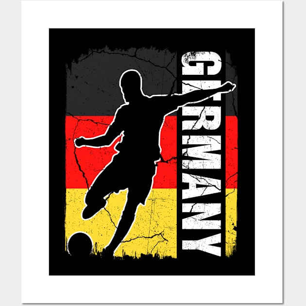 German Soccer Team Germany Flag Jersey Football Fans Wall Art by snnt